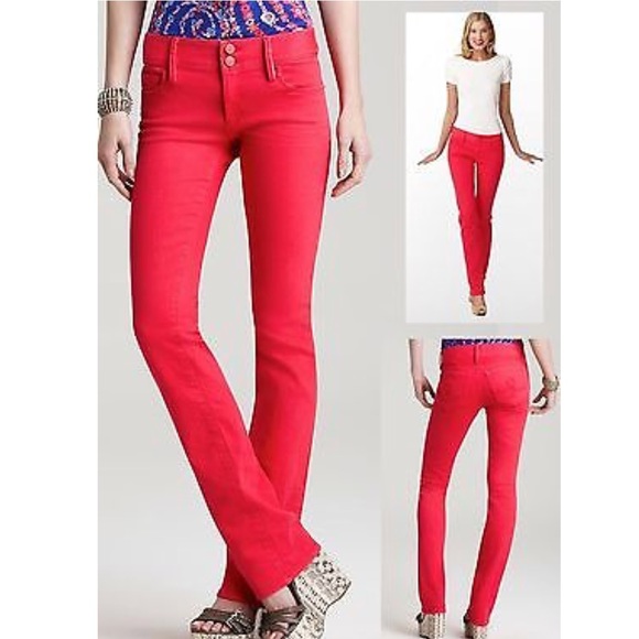 Lily Pulitzer Worth Straight Jeans- Punch Pink - Picture 1 of 5